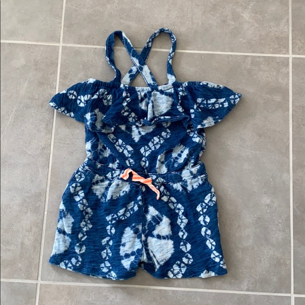 Crewcuts indigo dye romper (new)